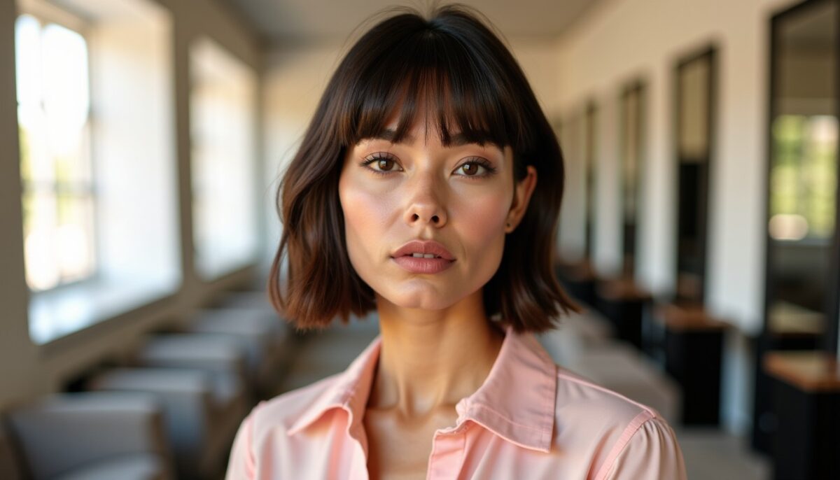 Coupe Carré et Frange Rideau : Trouvez la Style Parfait Adapté à la Forme de Votre Visage