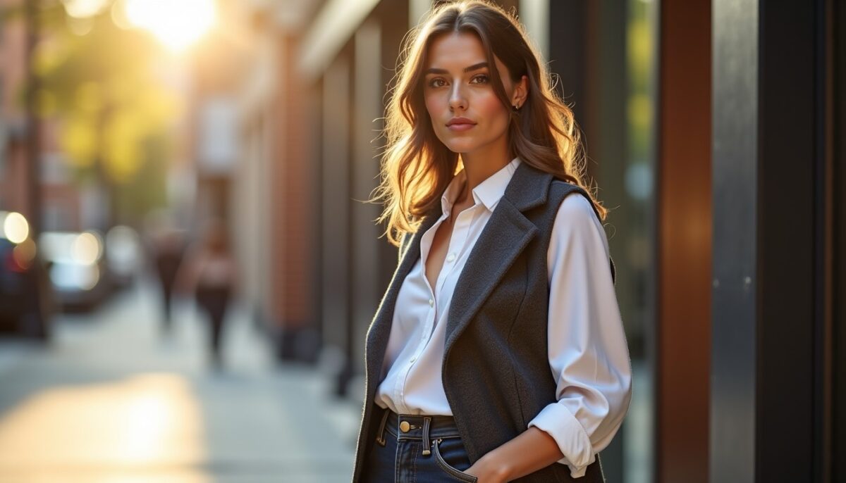 Maîtriser l'art du layering : le gilet sans manches, star du style élégant et décontracté qui fait son grand retour